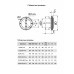 Анемостат приточно-вытяжной Era 10DW Pine MS с фланцем и деревянным обтекателем 100 мм распорные лапки