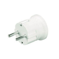 Вилка<br/>кабельная 16А 2P+E 230В IP20 с центр. вводом кабеля бел. DKC DIS1302063