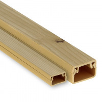 Кабель-канал<br/>(100х40) (24 м) светлое дерево EKF-Plast  kk-100-40w