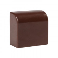 Заглушка<br/>(40х16) (4 шт) темное дерево EKF-Plast   ecd-40-16x4