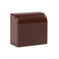 Заглушка<br/>(40х25) (4 шт) темное дерево EKF-Plast   ecd-40-25x4