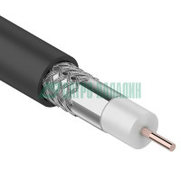 01-2202 ∙ Кабель коаксиальный RG-6U, 75 Ом, CCS/Al/Al, 64%, 100м, черный Outdoor, Rexant