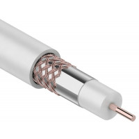 01-2221 ∙ Кабель коаксиальный RG-6U+Cu, 75 Ом, Cu/Al/Cu, 64%, 100м, Indoor, белый, Rexant