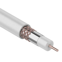 01-2233 ∙ Кабель коаксиальный RG-6U+Cu, 75 Ом, Cu/Al/Cu, 75%, 305м, Indoor, белый, Rexant