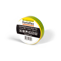 Изолента ПВХ 19х0.15х20 (ж/з) (Fortisflex)