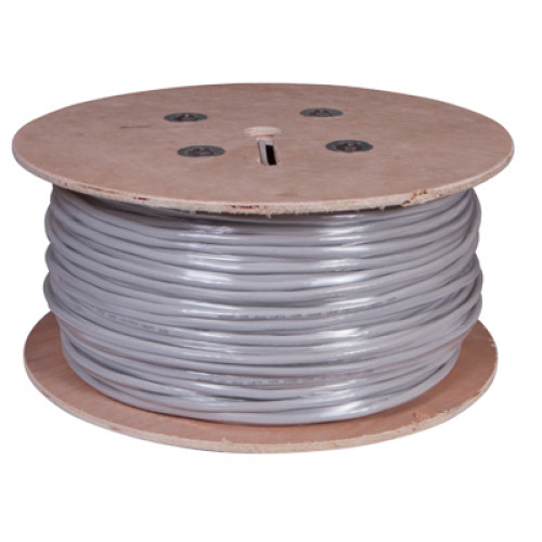 Кабель витая пара U/UTP,  CAT 5, PVC,  16PR,  24AWG, INDOOR, SOLID,  серый,  305м,  REXANT