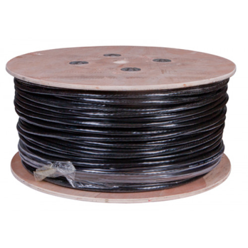 Кабель витая пара F/UTP,  CAT 5, PE,  25PR,  24AWG, OUTDOOR, SOLID,  черный,  305м,  REXANT