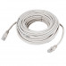 Шнур коммутационный,  патч-корд,  U/UTP RJ45-RJ45 CAT 5e, PVC,  серый,  15м REXANT