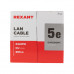 Кабель витая пара U/UTP,  CAT 5e,  ZH нг(А)-HF,  4PR,  24AWG, INDOOR, SOLID,  серый,  305м REXANT