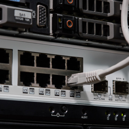Шнур коммутационный,  патч-корд F/UTP RJ45-RJ45, CAT 5e,  ZH нг(А)-HF,  серый,  0,5м REXANT