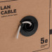 Кабель витая пара F/UTP,  CAT 5e, PE,  4PR,  24AWG, OUTDOOR, SOLID,  черный,  305м,  РФ REXANT